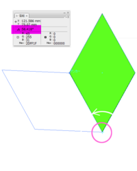 Illustratorccの長方形ツールでひし形を作成した際 それぞれの内 Yahoo 知恵袋