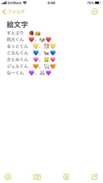 すとぷりのメンバーを表す 絵文字 の ハート があるじゃな Yahoo 知恵袋