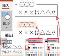 写真のように パワーポイントで上の枠線のところに文字を書きたい Yahoo 知恵袋