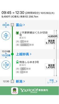 Jr富山駅から新潟駅まで電車だけで行く為の乗り換えの駅を教えてほしいで Yahoo 知恵袋