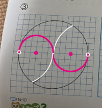 三年生の算数の問題で コンパスを使った問題なのですが この円の中の楕 Yahoo 知恵袋