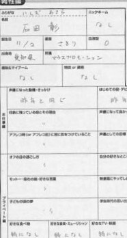 声優 石田彰さんの自己紹介文の 昨年と同じ とは何の事でしょうか 石田 Yahoo 知恵袋