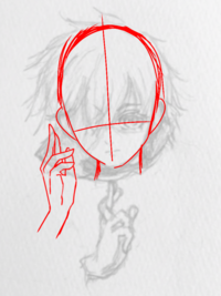 絵の評価お願いします 中一です 五条悟です まずはアタリをかこ Yahoo 知恵袋