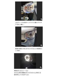 ダイハツムーブキャンバスのハロゲンヘッドライトを純正の
