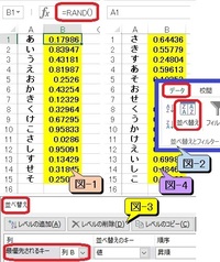 エクセルで任意の列に並べられた５０個ぐらいの単語を無作為に並べ替える式 マクロ Yahoo 知恵袋