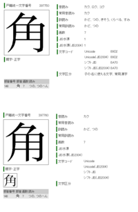 角の漢字の 真ん中の線が 突き抜けてるのは 何と読みますか Yahoo 知恵袋