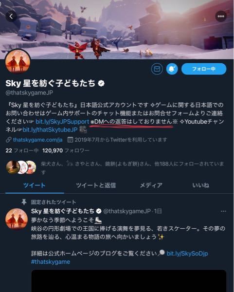 Skyの問い合わせ方法を教えてください。 - TwitterのDMで質問して 