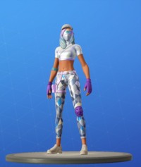 フォートナイトで全身薄い水色のような色でワークキャップを 被った女性ス Yahoo 知恵袋