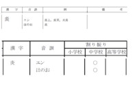 漢字 ほむら