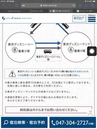 ホテルエミオン東京ベイシャトルバスについて ホテル発ではなく 東京 Yahoo 知恵袋