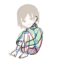 膝を抱え込むポーズです 全然描けません ポイントや 修正点お願いし Yahoo 知恵袋