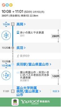 富山大学附属病院と高岡駅を結ぶバスはありますか Yahoo 知恵袋