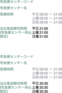 現在ヤマト運輸では 当日発送締め切り時間帯は 平日土曜日19時 Yahoo 知恵袋