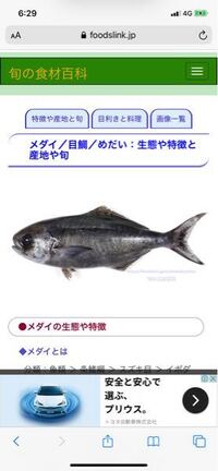 黒目鯛の刺身なんですけど黒目鯛ってどんな魚ですか メジ Yahoo 知恵袋