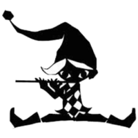 絵について質問 黒いシルエットに顔に目だけが書いてあり頭に三角 Yahoo 知恵袋