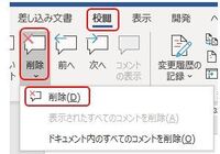 ワードで右側に縦線があり おそらく注釈用と思うのですが 消去して元に Yahoo 知恵袋
