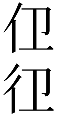 戸籍を調べていて 旧漢字だと思いますが にんべん イにヱ とという字が Yahoo 知恵袋