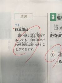 追い越し禁止の場所では軽車両の追い越しも禁止ですか 教本にこのよ Yahoo 知恵袋