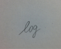 Logって筆記体でどう書きますか こんな感じです Yahoo 知恵袋