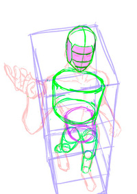 絵の描き方を教えて欲しいです 上からのアングル 着物の描き方です 呪術の Yahoo 知恵袋
