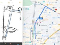 会社で 通勤経路を書いて提出しなければいけなくなりました 地図書くのが Yahoo 知恵袋