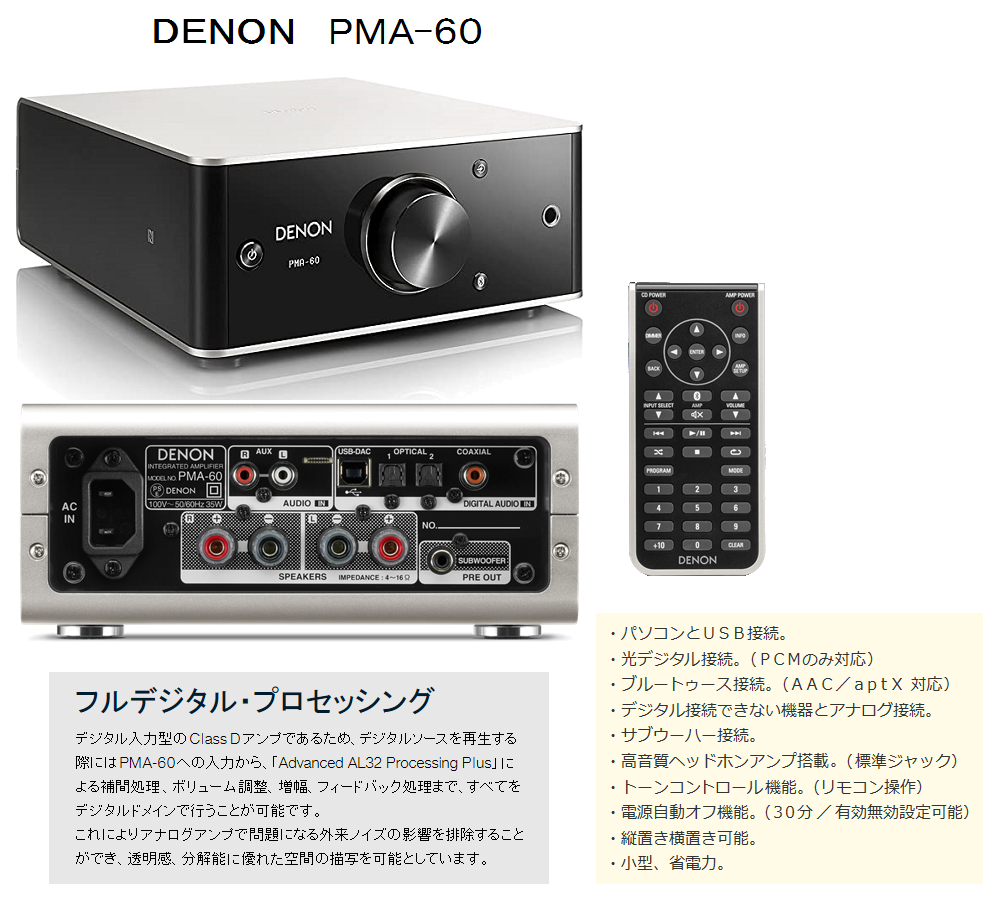 DENONのPMA-600NESP - というアンプが開封済み未使用で安く手に