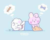 Bt21のcookyとrjのみが描かれているイラストってありますか Yahoo 知恵袋