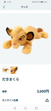 シンバの抱き枕はディズニーランドに売っていますか 公式 Yahoo 知恵袋