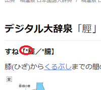 脛骨の漢字について 簡単なケイの字の方は月に又に土ですか 工です Yahoo 知恵袋