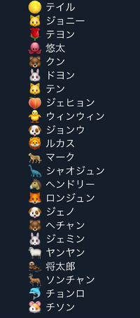 Nctメンバー それぞれの絵文字とその理由を教えてください Nc Yahoo 知恵袋