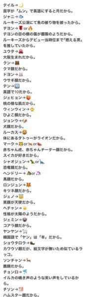 Nctメンバー それぞれの絵文字とその理由を教えてください Nc Yahoo 知恵袋