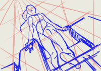 斜め下から見た人の体の描き方を教えてください 以前添削 Yahoo 知恵袋