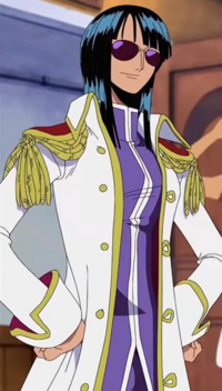 ワンピースの0話位でロビンが着てた海軍大佐 コスの画像っ Yahoo 知恵袋