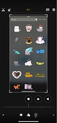 インスタの顔隠しスタンプで見かける フリルがついたハートの中に Yahoo 知恵袋