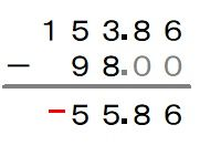 小学生算数の筆算のやり方を教えてください 98 153 86 はどのように計 Yahoo 知恵袋