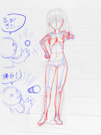 腰に手を当てて指さすポーズを描きたいのですが 上手く描けません Yahoo 知恵袋