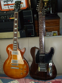 テレキャスターとレスポールってサイズはどっちが大きいですか こんな Yahoo 知恵袋