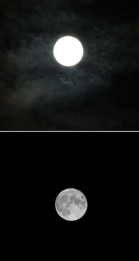 ニュースで満月の写真を出していましたが どれもこれも昼間のような明るさで月 Yahoo 知恵袋