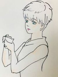 ケント紙 白 に色鉛筆でアニメキャラの イラストをしています 白 Yahoo 知恵袋