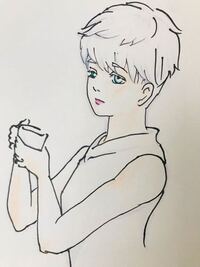 ケント紙 白 に色鉛筆でアニメキャラの イラストをしています 白 Yahoo 知恵袋