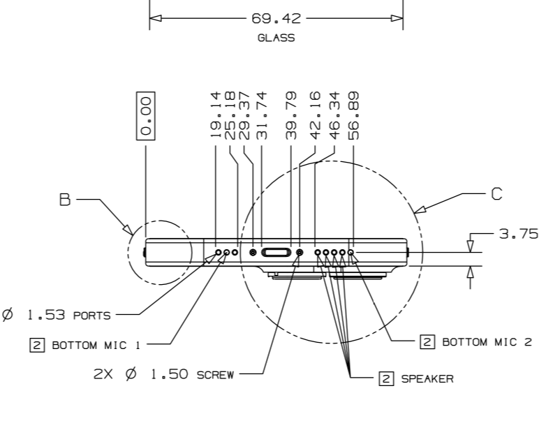 iPhone13pro買ったんですがスピーカーが下に左右着いているんですけど