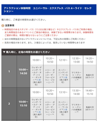 USJのエクスプレスパスを購入すると、エリア入場確約券というのが付い