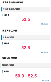 広島大学 理系2科目偏差値52 5 って私立でいうとどのレベルで Yahoo 知恵袋