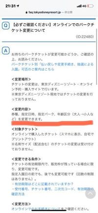 ディズニーのチケットを間違えて大学生なのに中人を購入してしま