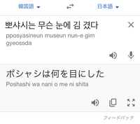 뽀샤시는무슨눈에김겼다意味を教えてください！！ - Yahoo!知恵袋