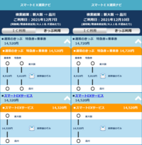 新大阪から品川で指定席を利用する場合14520円ですか？いろんなサイ