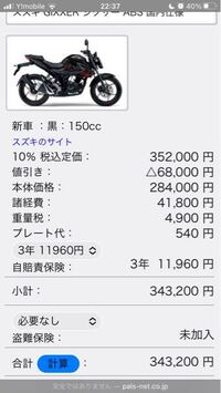 150ccのジクサーを新車で購入する予定なんですが 車両本体価格 Yahoo 知恵袋