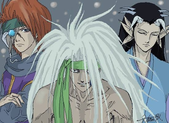 幽遊白書についてです - 黄泉が使うバリアのような技「魔古忌流