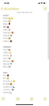Nctのメンバーそれぞれの絵文字を教えてください Yahoo 知恵袋