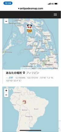 フィリピンの反対側の国はどこですか ほぼ ブラジルでした マニ Yahoo 知恵袋